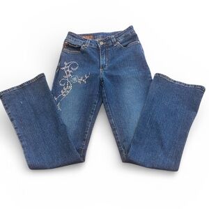Mu Jeans Embroidered Blue Women Size 4